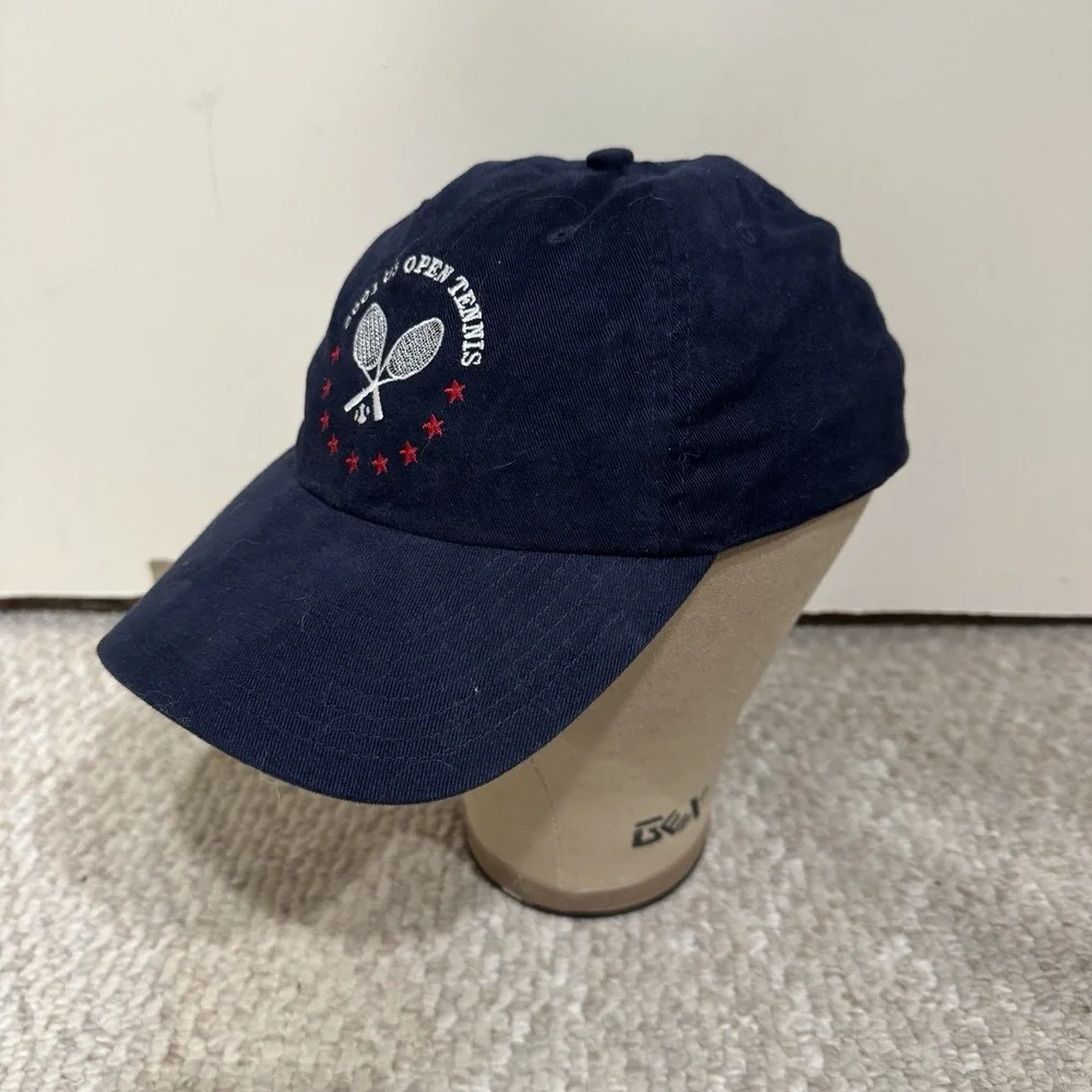 US Open 2001 Hat Cap Blue Twins Enterprise StrapBack Mens Tennis Embroidered